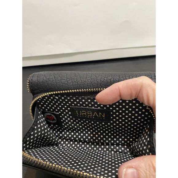 Urban Expressions Zipper Trim Zipper Change Pocket Tri Fold Women's Wallet - Picture 6 of 8